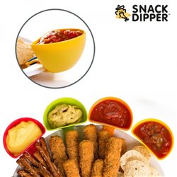 SET 4 CUENCOS PARA SALSAS SNACK DIPPER