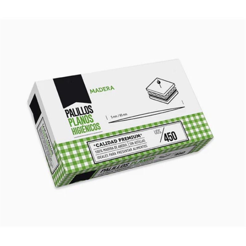 CAJA PALILLOS PLANOS x 900 UNIDADES
