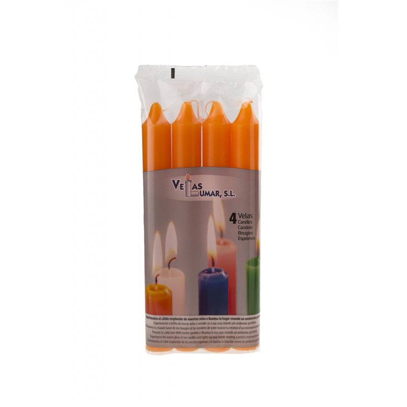 Velas Cilindrica, Pack 4 - 175x20 mm