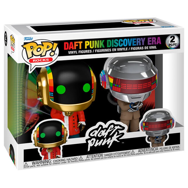 Blister 2 figuras POP Daft Punk Discovery Era