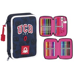 PLUMIER DOBLE BENETTON DISE�O CLASSIC 34 piezas