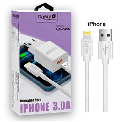 Cargador Movil IPHONE 3.0A 2100 mA QC-2456