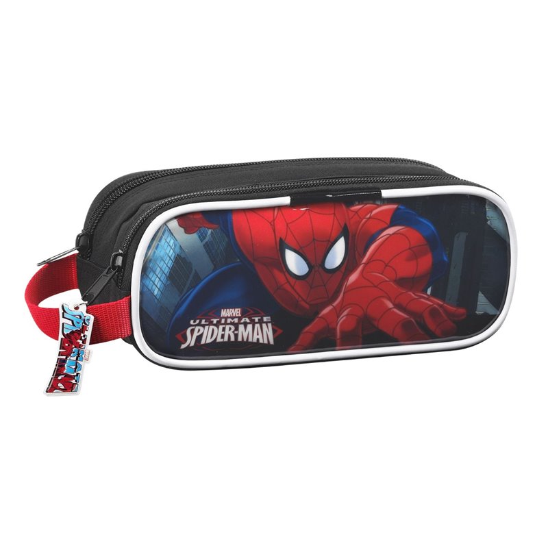 Spiderman - Portatodo doble, 21 x 8 x 6 cm