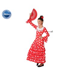 DISFRAZ FLAMENCA ROJO NI�A