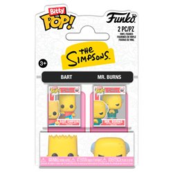 Blister 2 figuras Bitty POP Los Simpsons Bart & Mr. Burns