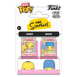 Blister 2 figuras Bitty POP Los Simpsons Homer & Marge