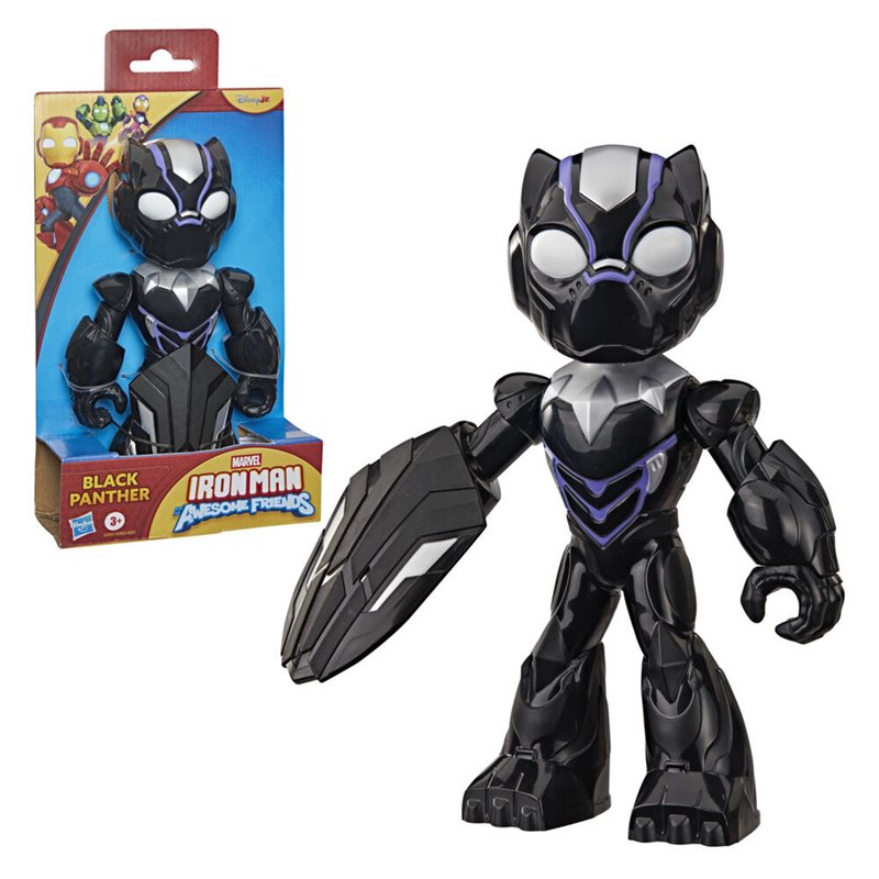 Figura Black Panther Iron Man y Su Superequipo Marvel 22cm