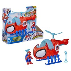 Figura + Vehiculo Spidey y Su Superequipo Marvel