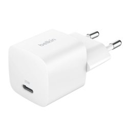 BELKIN 25W USBC PD WALL CHARGER WITH PPS, WHT