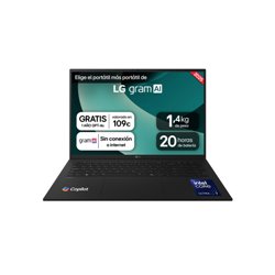 PORTATIL LG GRAM, 17" 17ZD90S, INTEL CORE ULTRA  7, 1,4 GHZ, 40,6 CM, 2560 X 1600 PIXELES, 16 GB, 512 GB