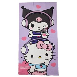 Toalla Kuromi Hello Kitty microfibra