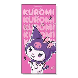 Toalla Kuromi Hello Kitty microfibra