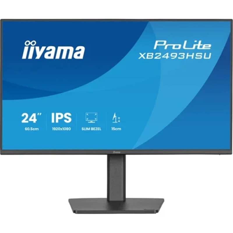 MONITOR IIYAMA PANTALLA PARA PC 60,5 CM (23,8") 1920 X 1080 PIXELES FULL HD LED PANEL IPS AJUSTABLE EN ALTURA HDMI DISPLAYPORT U