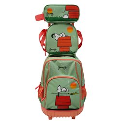 Set Trolley + portatodo + bolsa portameriendas Snoopy Peanuts