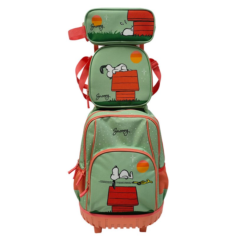 Set Trolley + portatodo + bolsa portameriendas Snoopy Peanuts