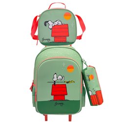 Set Trolley + portatodo + bolsa portameriendas Snoopy Peanuts