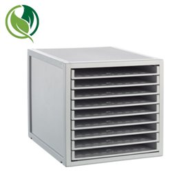 MÓDULO ARCHISYSTEM DE 9 BANDEJAS 356X316X303 MM GRIS ARCHIVO 2000 8409B GS