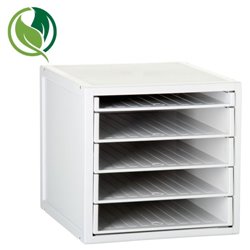 MÓDULO ARCHISYSTEM DE 5 BANDEJAS 356X316X303 MM GRIS ARCHIVO 2000 8405B GS