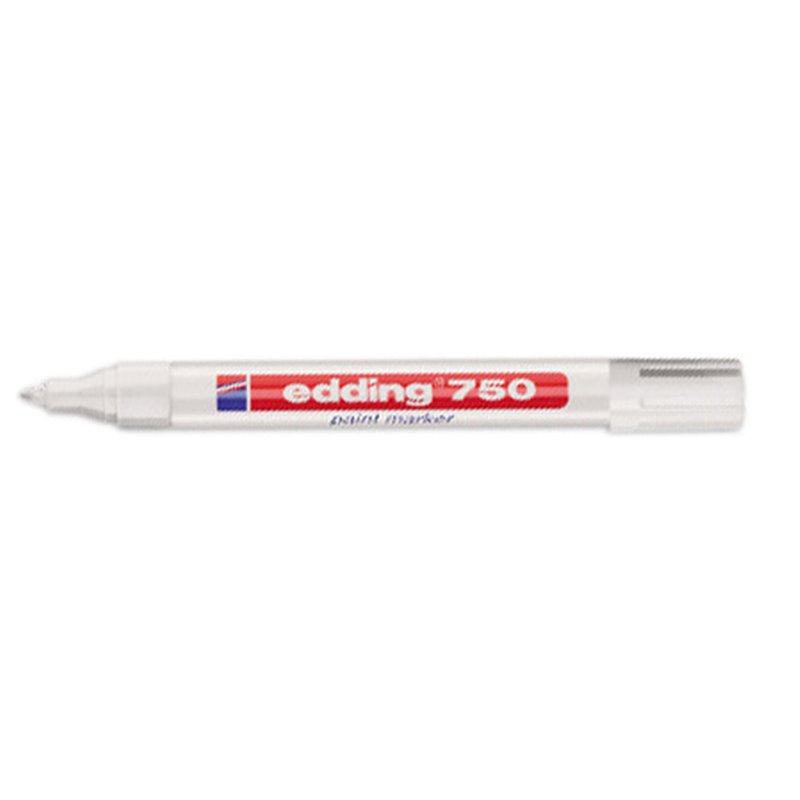 MARCADOR PERMANENTE 2-4MM 750 BLANCO EDDING 750-49