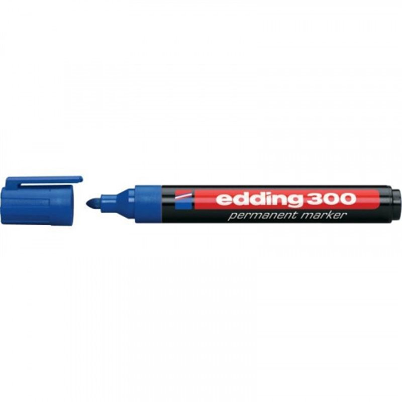 MARCADOR PERMANENTE PUNTA REDONDA 1.5-3MM 300 AZUL EDDING 300-03