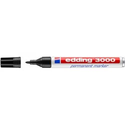 MARCADOR PERMANENTE PUNTA REDONDA 1.5-3MM 3000 NEGRO EDDING 3000-01