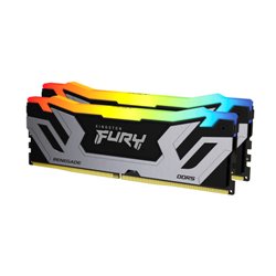 MEMORIA KINGSTON 48GB 8400MT/S DDR5 CL40 CUDIMM (KIT OF 2) FURY RENEGADE RGB SILVER XMP - KF584CU40RSAK2-48