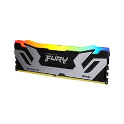MEMORIA KINGSTON 24GB 8400MT/S DDR5 CL40 CUDIMM FURY RENEGADE RGB SILVER XMP - KF584CU40RSA-24