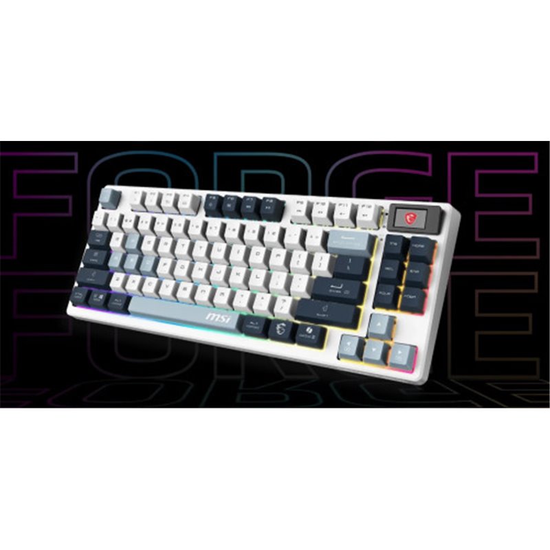 TECLADO MSI FORGE GK600 TKL W SKY ES