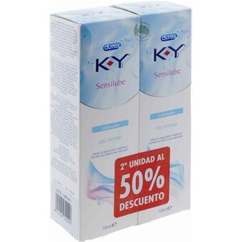 K-Y GEL LUBRICANTE HIDROSOLUBLE INTIMO DUPLO 2X75ML