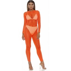 BODY DE MALLA MICRO NET MOCK NET - NARANJA