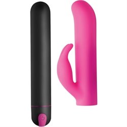 BALA XL MÁS FUNDA SILICONA CONEJITO - ROSA