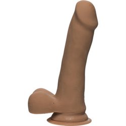 DILDO DELGADO ULTRASKYN 16.50 CM - CARAMELO