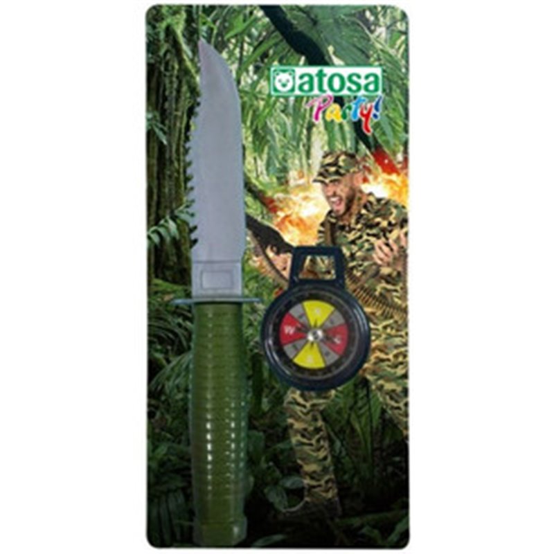 CUCHILLO MILITAR CON BRÚJULA