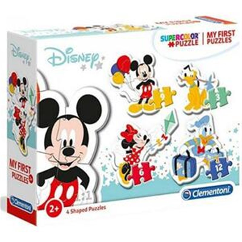 4 PUZZLES PROGRESIVOS MICKEY MOUSE