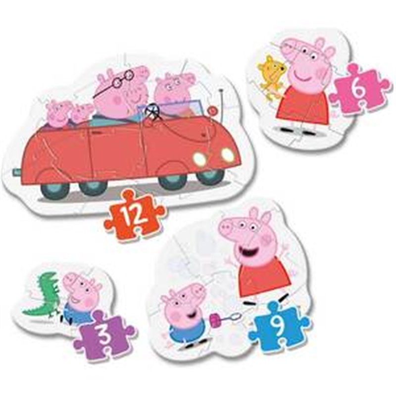 4 PUZZLES PROGRESIVOS PEPPA PIG