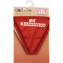 TANGA ROJO CHICA QUE RIIIIIICO