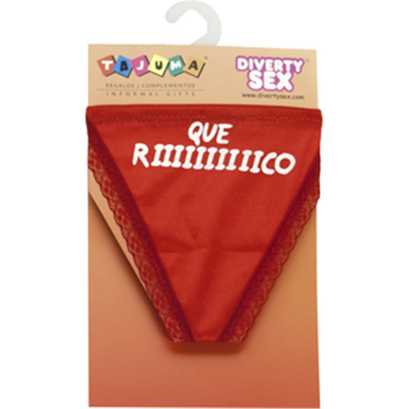 TANGA ROJO CHICA QUE RIIIIIICO