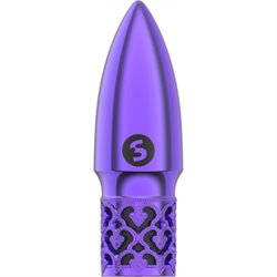 GLITTER - RECHARGEABLE ABS BULLET - MORADO