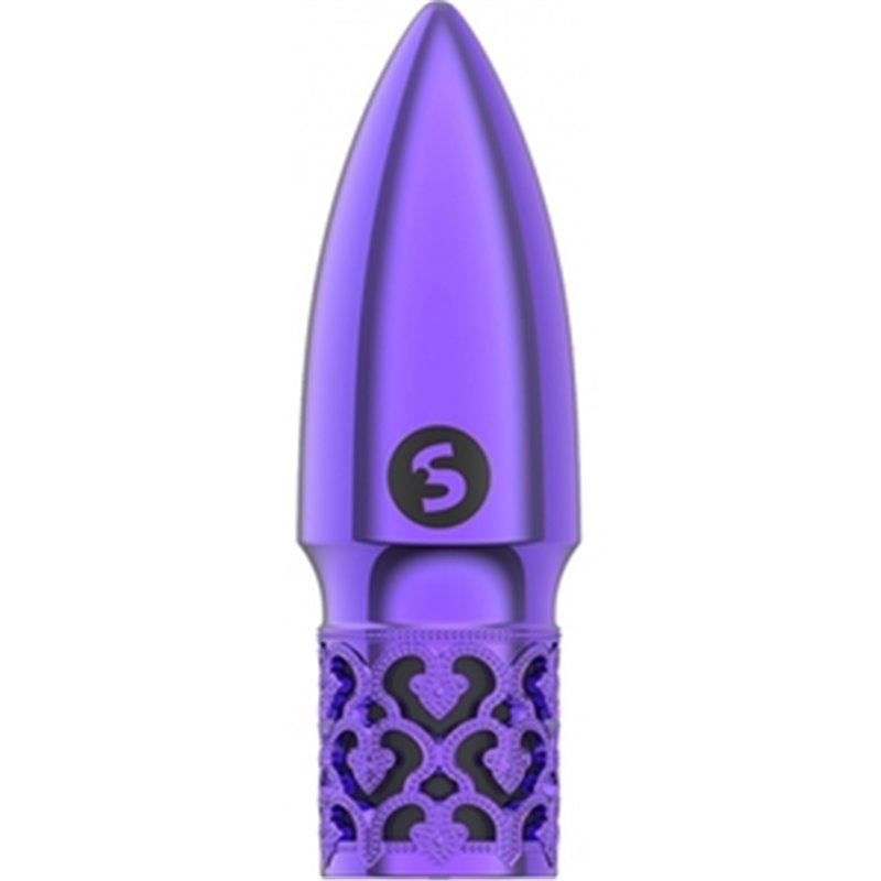 GLITTER - RECHARGEABLE ABS BULLET - MORADO