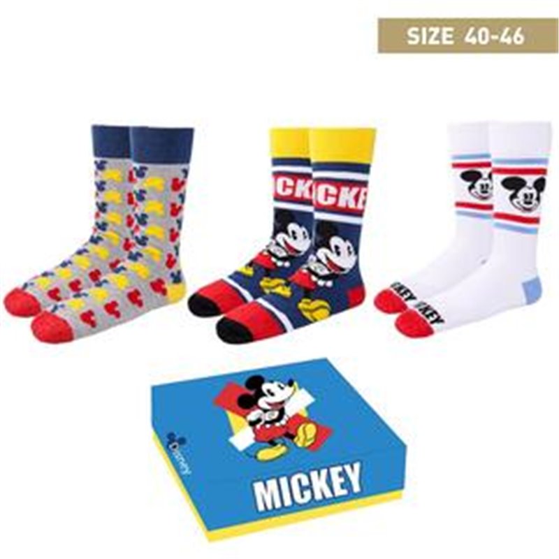 PACK CALCETINES 3 PIEZAS MICKEY SIN COLOR