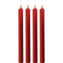 TEASING WAX VELAS LARGAS - PARAFINA - 4-PACK - ROJO