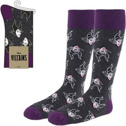 CALCETINES DISNEY VILLANAS DARK GRAY